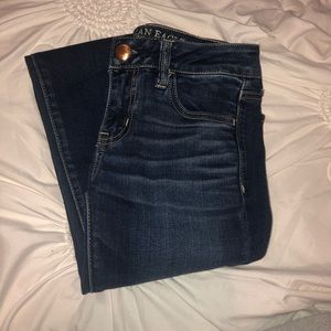 american eagle low rise 4 long jeggings denim x